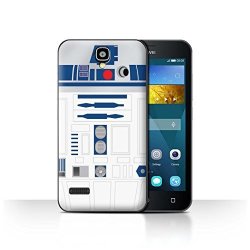 STUFF4 Phone Case Cover For Huawei Y5 Y560 Blue R2 Unit Design Astromech Droid Collection