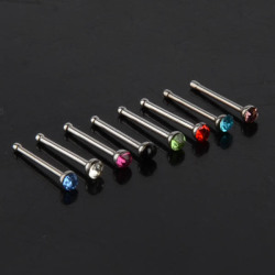 Single Nose Pin Nose Stud 316l Surgical Stainless Steel Choose Your Color