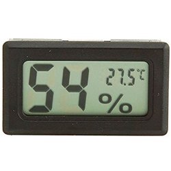 Generic Mini Digital Temperature Humidity Meter Gauge Thermometer Hygrometer Lcd Degree Celsius C Display Black