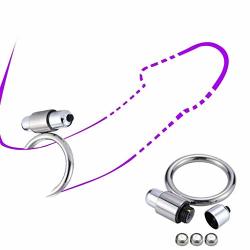 Zyrte Inc 2" Stainless Steel Metal Ring Enhancer With 10 Mode Moving Bullet Toys For Maximum Fun 7316