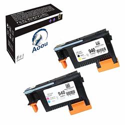 Aoou 2 Pack HP940XL 940 Printhead For Hp Officejet Pro 8000 8500 Hp 940 Print Head C4900A C4901A For Hp Officejet Pro 8000 8500