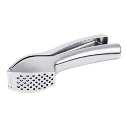 Weishenghuo High-end Stainless Steel Garlic Press - Large Capacity Garlic Press Crush Garlic Cloves Ginger - Easily Slices And Clean - Commercial Grade Kitchen
