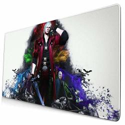 111111 Extended Gaming Mouse Pad Devil May Cry 4 Keyboard Mousepad Cute Large Mouse Mat For Gaming Extra Thick Nonslip Rubber Base