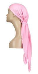 Large Atara Head Wrap Scarf - Light Pink - 100% Viscose - By