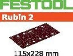 Festool Abrasive Sheet Stf 115X228 P120 RU2 10 Rubin 2 499042