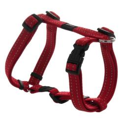 Rogz Utility Reflective H-harness - Snake Medium Red