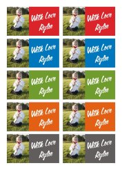 Adhesive Gift Labels - Photo - 80