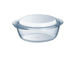 Round Glass Casserole With Lid 2.1L