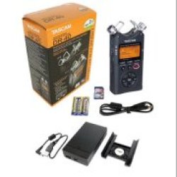 Tascam Dr-40 Linear Pcm Handheld Digital Audio Recorder W battery Pack & Sd Card