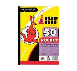 A4 Pocket File Display Book 50-POCKET