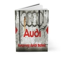 Audi A5 Pu Leather Notebook