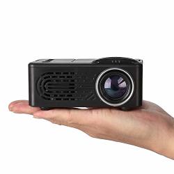 Akdsteel MINI Projector Lcd LED Portable Projector Home Theatre Cinema Video Media Player Black Au Plug Creative Gifts