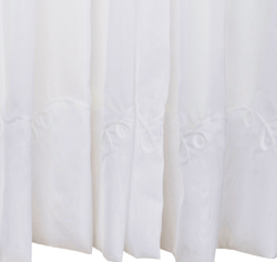Beautiful White Cornelly Voile Curtain 5 Metres With A 218 Drop