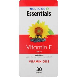 Clicks Essentials Vitamin E 30 Capsules