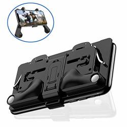 H8 Deformable Mobile Game Controller For Pubg Mobile Controller L1R1 Mobile Game Trigger Joystick Gamepad Black