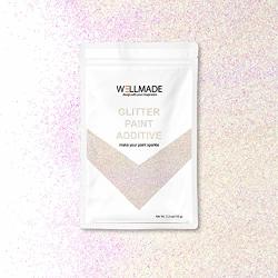 Wellmade Glitter Paint Additive For Wall Paint-interior exterior Wall Ceiling Wood Metal Varnish Dead Flat Diy Art And Craft 150G 5.3OZ 150G 1BAG Mother Of Peal