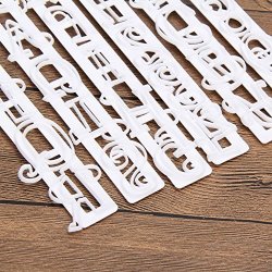 6PCS SET Alphabet Letters Numbers Tappits Frill Edge Fondant Gum Paste Cutters Cake Cookie Baking Accessories Mold Stencil Tools Xiaolanwelc