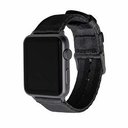 Archer Watch Straps Seat Belt Nylon Watch Bands For Apple Watch Black Space Gray 42MM