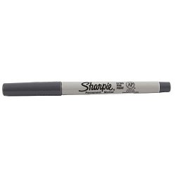 Jam Paper Sharpie Marker - Ultra Fine Point - Dark Grey - Sold Individually