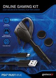 Gioteck Online Gaming Kit For Sony PS4 Black