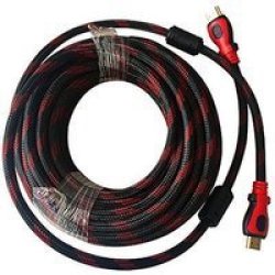 HDMI To HDMI Cable 10M Black And Red