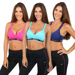 Pack Of 6 Colour Wireless Sports Bra's - 8915 40C Available - 40C