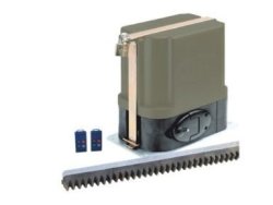 ET500 - 12V Gate Motor Kit Incl Remotes Receiver Battery & Nylon Rack