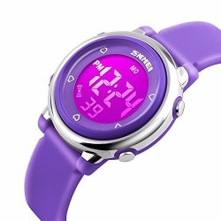 Digital Girls Watch Kids Sport Waterproof Outdoor LED Electrical Watches Luminescent Alarm Stopwatch Child Wristwatch