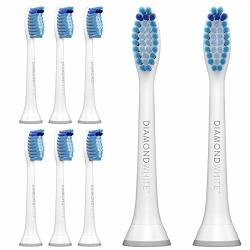 Diamondwhite Replacement Sensitive Toothbrush Heads Compatible With Philips Sonicare Fits 2 Series Proresults Flexcare Healthy White Platinum Easyclean Diamondclean Gum Health Models