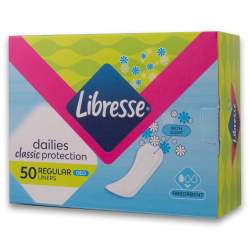 Libresse Dailies Regular Pantyliners 50 Pack - Scented