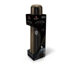 750ML Stainless Steel Vacuum Flask - Shiny Black