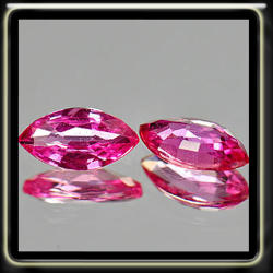 1.14ct Vivid Pink Ceylon Sapphires Vs - Fancy Pair Matching Natural Marquise Gemstones