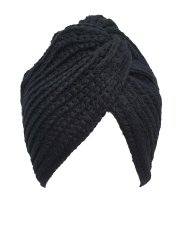 Black Turban Style Beanie