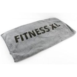 Fitness Towel With Sewn-in Fold XL Grey