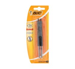 BIC Clic Medium Ball Pen 2 Pack