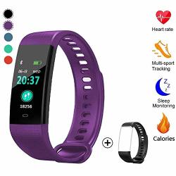 Fitness Tracker Activity Tracker Watch With Heart Rate Blood Pressure Monitor Color Screen Waterproof Smart Pedometer Sleep Monitor Step Calorie Counter For Kids Men