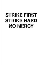 Strike First Strike Hard No Mercy Cobra Kai Karate Kid Luxury Lined Notebook - Journal Diary Writing Paper Note Pad Office Business School Movie Prop Replica Netflix Tv Show