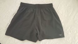 Ladies Black Gym Shorts Size S