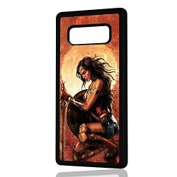 For Samsung Galaxy Note 8 Durable Protective Soft Back Case Phone Cover - HOT30172 Wonder Woman