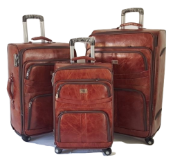 Pu 1 Ef Leather Suitcase 3 Piece Set