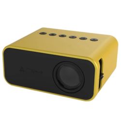 Home Theater LED USB Digital MINI Projector- Yellow