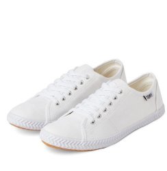 Tomy White Lace-up Canvas - 3