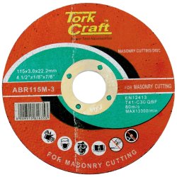 Tork Craft 115X3.0X22.22MM Masonry Cutting Disc ABR115M-3