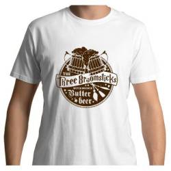 The Three Broomsticks: Butterbeer T-Shirt White
