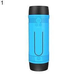 Quietcloud Wireless Bluetooth Flashlight Mobile Power-bank Microphone Torchlight Speaker Blue
