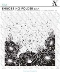 Embossing Folder Full Bloom Roses 6X6