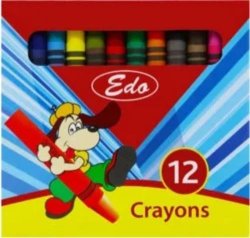 Edo Wax Crayons 8MM - Pack Of 12