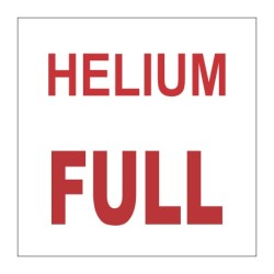 Helium Gas Full " Sign