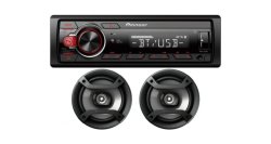 Radio Pioneer Mxt-s216bt Combo + 2parlantes 6' Bluetooth New