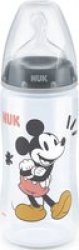 Nuk First Choice+ Mickey Mouse Bottle With Silicone Teat 300ML 6 Months And Older